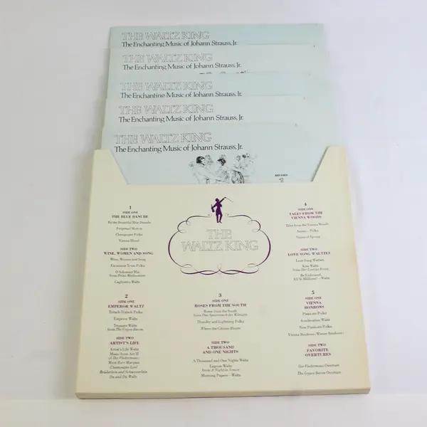 The Waltz King Enchanting Music of Johann Strauss Jr 5 Record Box Set