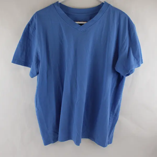 Garland Solid Blue Color Short Sleeve T-Shirt Women's Size XL