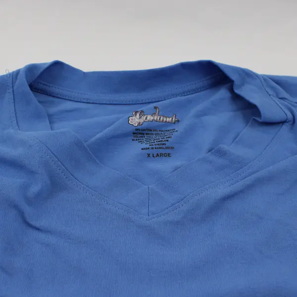 Garland Solid Blue Color Short Sleeve T-Shirt Women's Size XL
