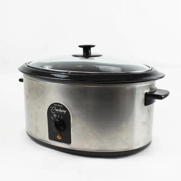 6-Quart Manual Slow Cooker Crockery Oval Ceramic Insert Dishwasher Safe