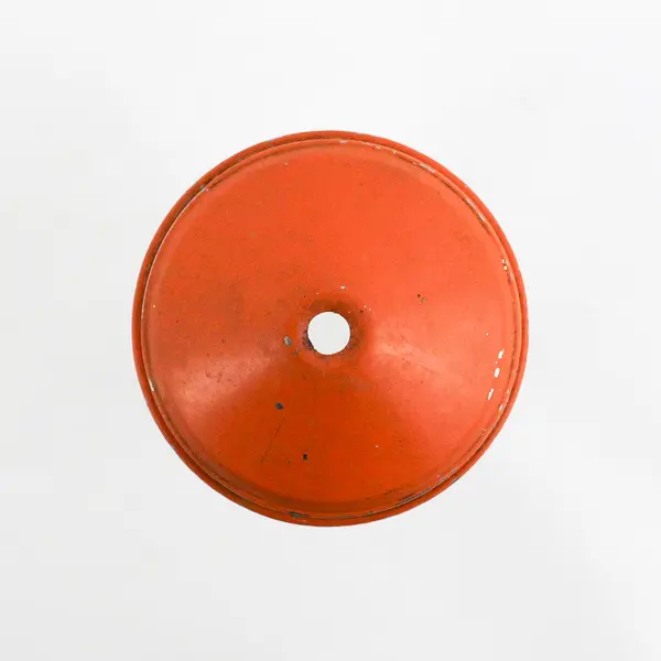 Vtg Clear Glass Gemco Restaurant Sugar Dispenser Jar With Screw On Orange Lid