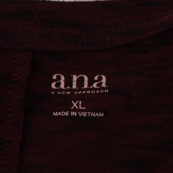 A.n.a Red & Black Speckled Long Sleeve T-Shirt Women's Size XL