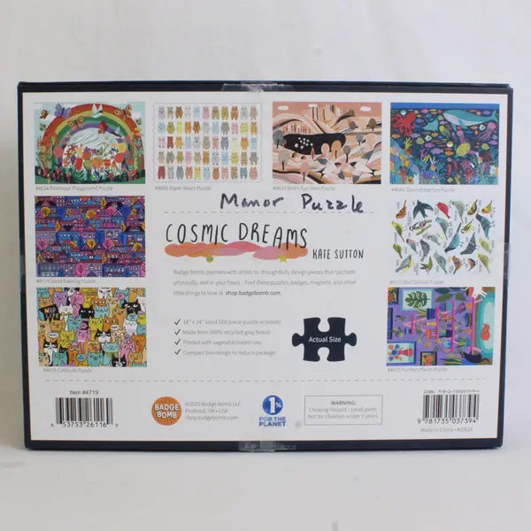 Cosmic Dreams 500 pc. Jigsaw Puzzle, #00624 Complete 2020