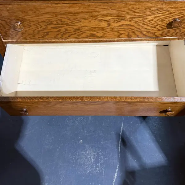 Vintage Victorian Style Wood Dresser Swivel Mirror (Flawed)- Local Pickup Only