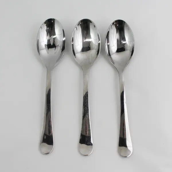 Lot Of 3 Gourmet Settings Celebration Pat 18/C SS Serving Spoons 10" Rare HTF