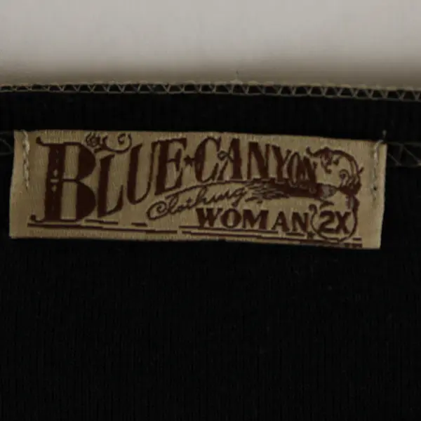 Blue Canyon Brown/Black Venis, Italy Printed Short Sleeve T-Shirt Women's 2XL