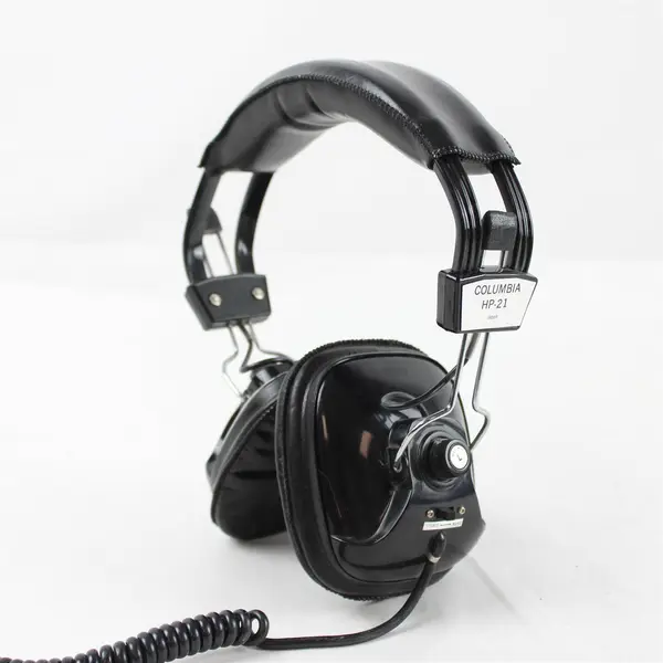 Vintage Columbia Dynamic Stereo Headphones HP-21 