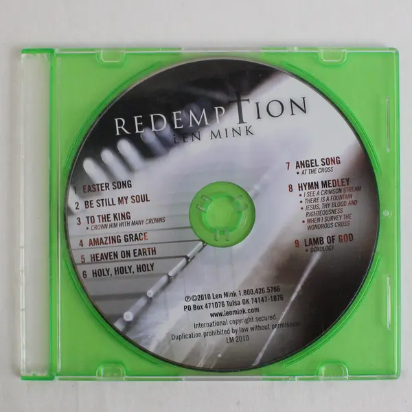 2010 Len Mink Redemption Gospel Christian CD