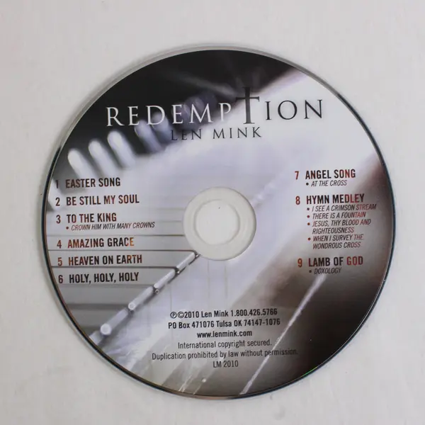 2010 Len Mink Redemption Gospel Christian CD