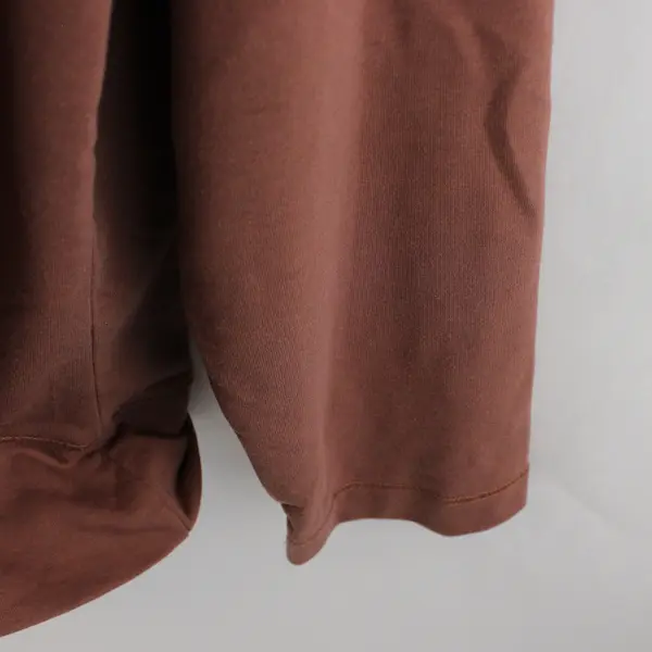 AVIA Solid Brown Color Long Sleeve Sweatshirt V-Neck Women's Size XL