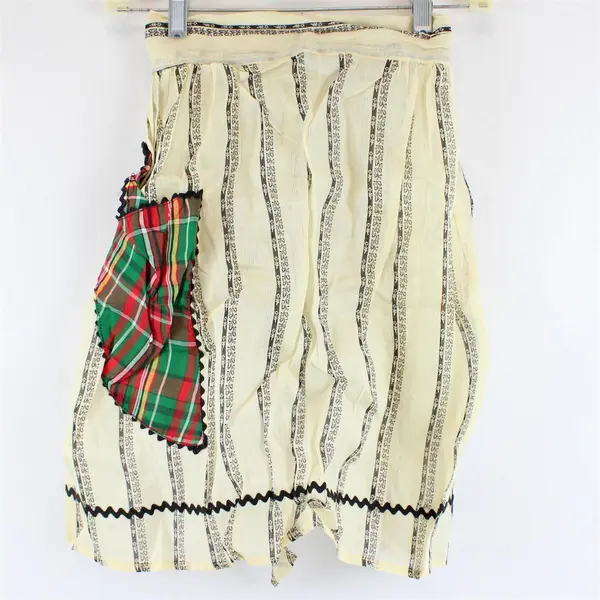 Vintage Jay Dee Jack Dempsey Striped Half Apron with Pocket FLAWED
