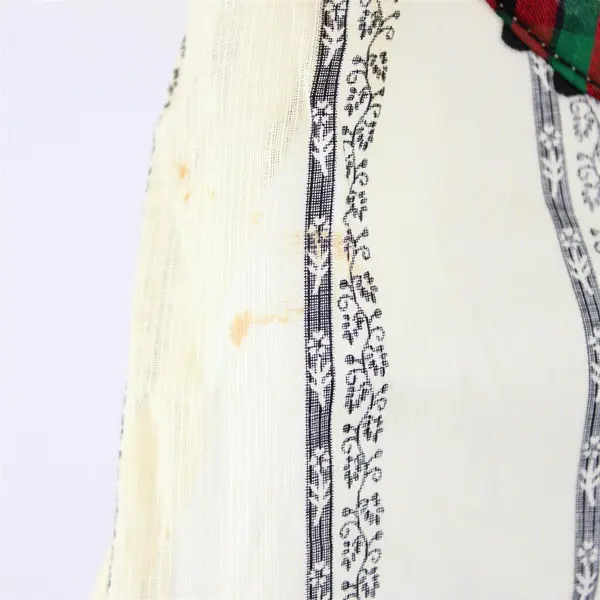 Vintage Jay Dee Jack Dempsey Striped Half Apron with Pocket FLAWED