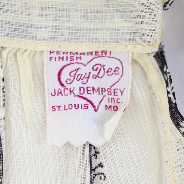 Vintage Jay Dee Jack Dempsey Striped Half Apron with Pocket FLAWED