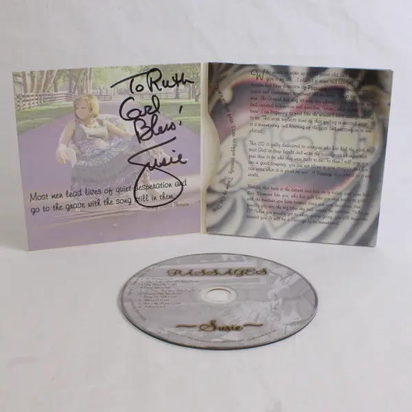 Susie McEntire:  Passages CD 2010 Signed by Artist