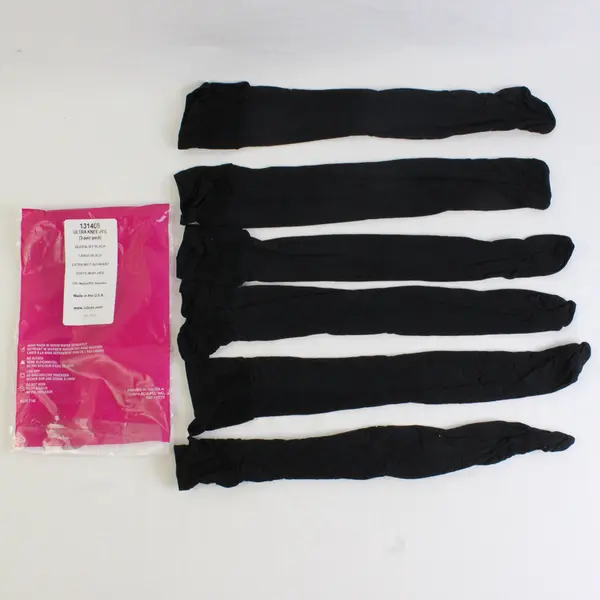 Lot of 2 Sealed Packs (3 in ea. pack) Silkies Knee Hi's-Queen Size, Jet Black