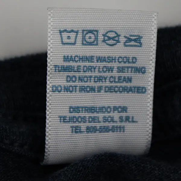 Rio Solid Blue Color "I Am Unlimited" Printed Short Sleeve T-shirt Men's Size L