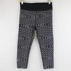 Under Armour Black and White Patterned Capri Compression Leggings Women's Small