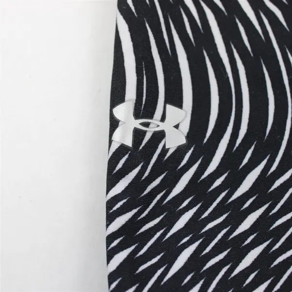 Under Armour Black and White Patterned Capri Compression Leggings Women's Small