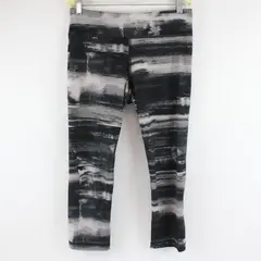 Under Armour Gray Striped Athletic Capri Leggings Women's Small