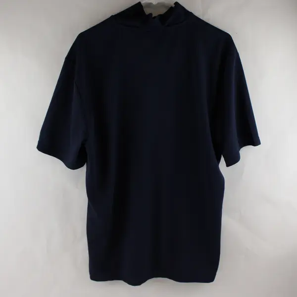 Ben Hogan Performance Solid Blue Color Short Sleeve Golf Polo Shirt Men's Size L
