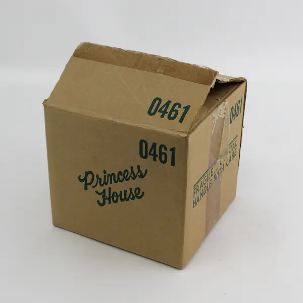 Princess House Heritage Round Crystal  Butter Dish With Dome Cover Original Box