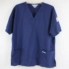 Cherokee Navy Blue Scrub Top Women's Size Large