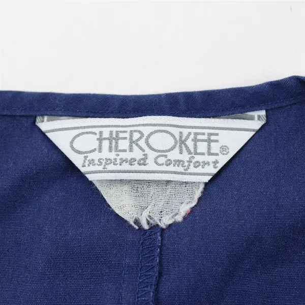Cherokee Navy Blue Scrub Top Women's Size Large
