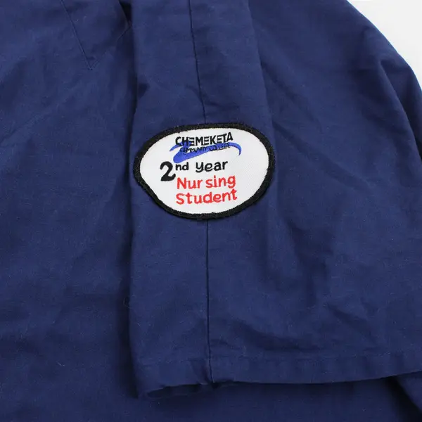 Cherokee Navy Blue Scrub Top Women's Size Large