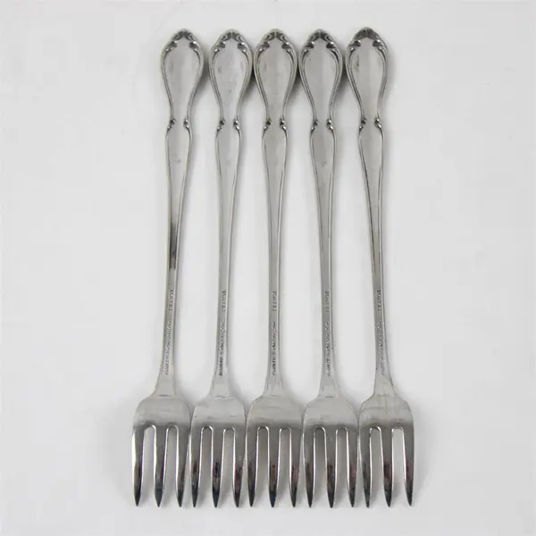 Set of 5 Oneida Strathmore Stainless Cocktail/Seafood Forks