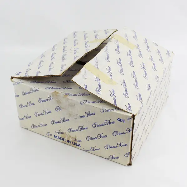 Vintage Princess House Heritage Hand Blown Chip And Dip Bowl with Box