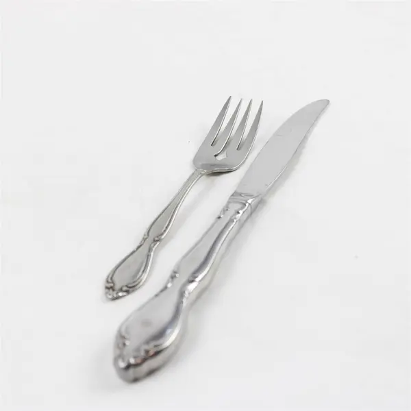 Lot of 3 Oneida Strathmore Stainless 2 Modern Hollow Knives & A Salad Fork