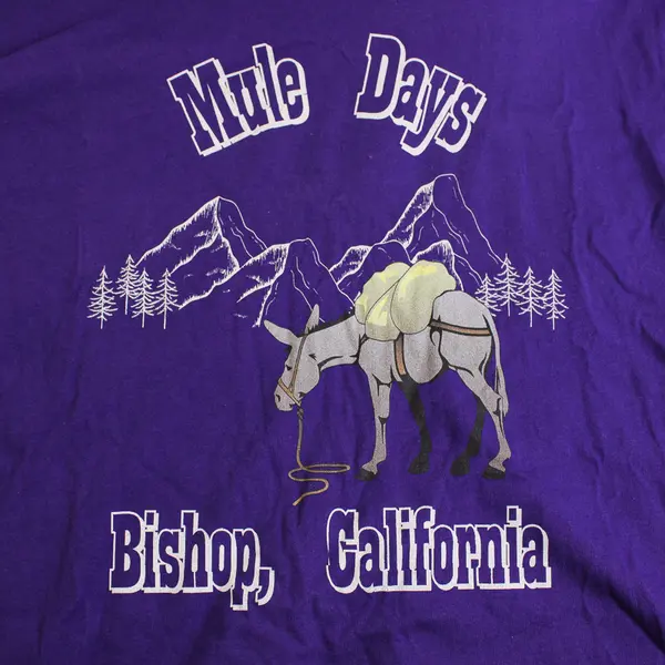 Mule Days Bishop California Purple T-Shirt Adult 2XL