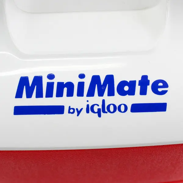 Vintage Igloo Mini Mate Cooler Lunchbox Red And White