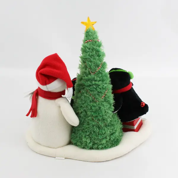2006 Hallmark Very Merry Trio Rockin Around The Christmas Tree Plush Light Sings