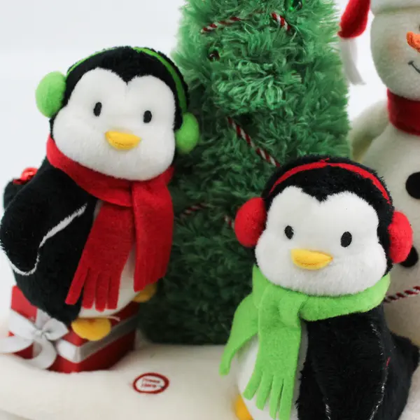 2006 Hallmark Very Merry Trio Rockin Around The Christmas Tree Plush Light Sings