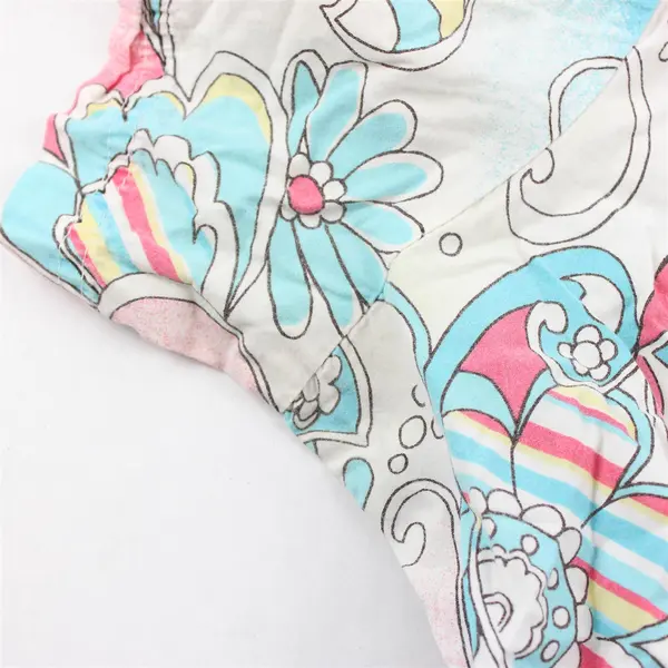 Barco Uniforms Multicolor Floral Print Scrub Top Women's Medium FLAWED