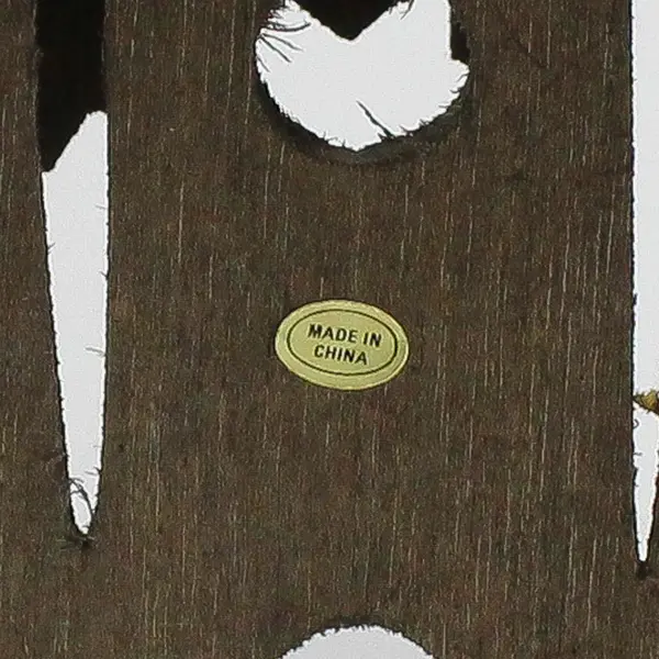 Wood Nativity Creche  10" Tall  Real Moss Roof 