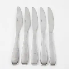 Set of 5 Oneida Calm Stainless Modern Solid Knives