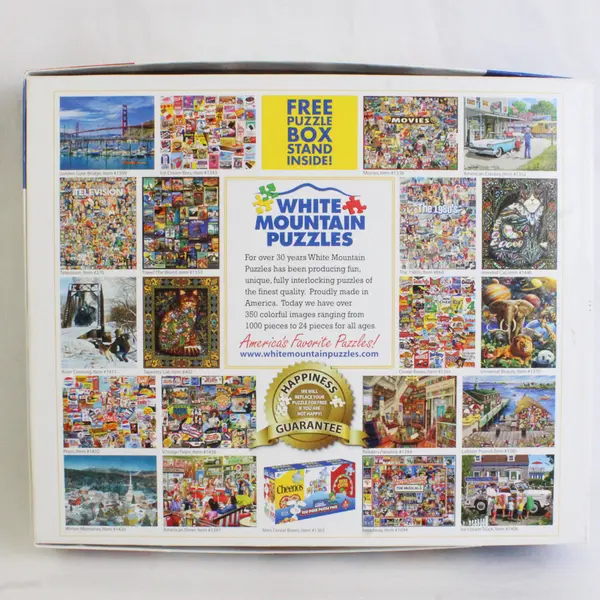 White Mountain Vintage Ski Posters 1000 Pc Jigsaw Puzzle, #932 Complete