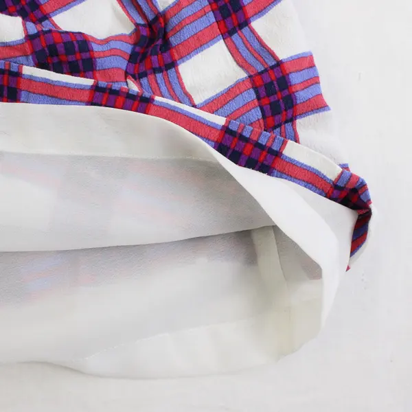 Forever 21 Red White and Blue Plaid Sleeveless Mini Dress Women's Medium