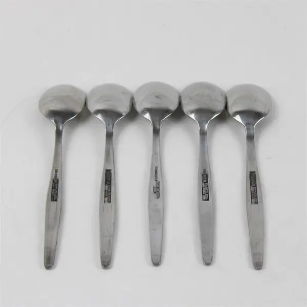 Set of 5 Interpur INR3 Stainless Steel Sugar Spoons 6" 