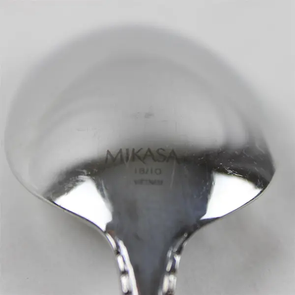 Set of 5 Mikasa Cameo Stainless Place/Oval Soup Spoons