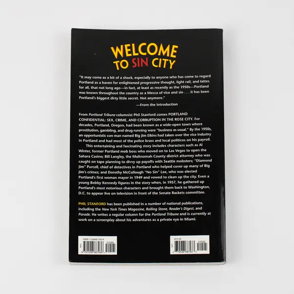 Portland Confidential Sex Crime and Corruption By Phil Stanford 2004 Paperback