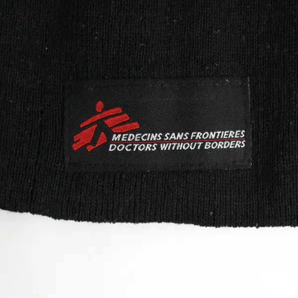 Doctors Without Borders Beanie Adult One Size Black Skull Cap Hat