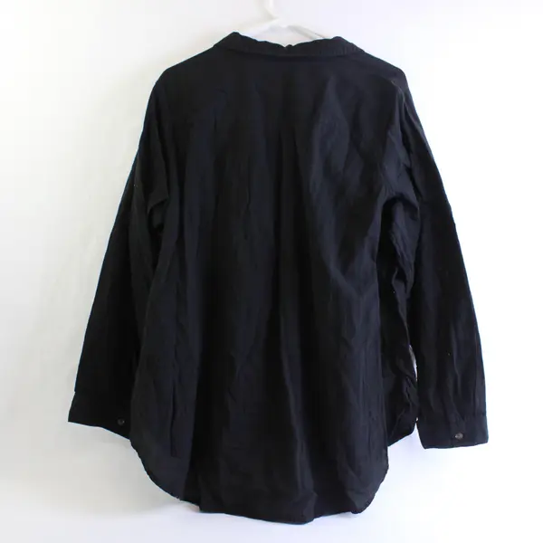Terra & Sky Black Long-Sleeved Button-Up Women's Size 1X