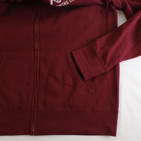 Independent Trading Co. The Post Brewing Co. Red Zip-Up Hoodie Men's XL