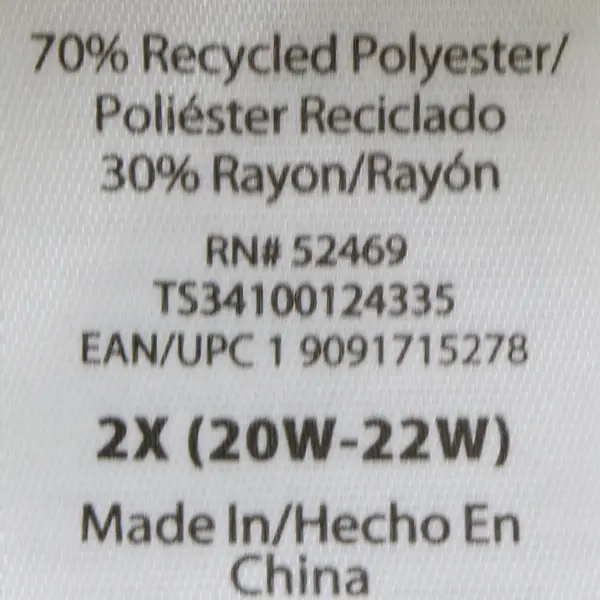 Terra & Sky Dark Green Half-Sleeve Sweater Women's 2X