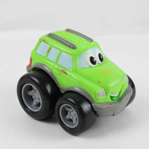 Lot of 2  Fisher-Price Preschool/Toddler Cars Used, Button Battery Compartment