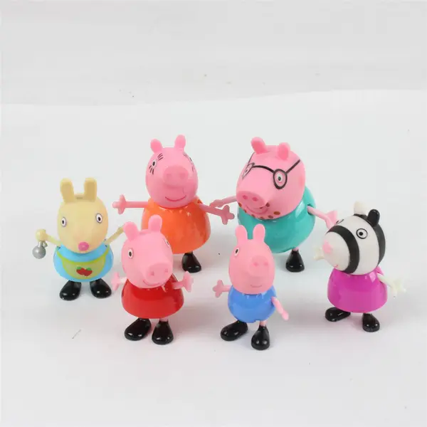 Lot of 6 Peppa Pig Figures Preschool Toy Characters