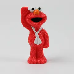 Vintage Sesame Street Elmo Plastic Figurine 3.5in Used Collectible